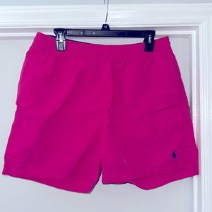 Men’s Hot Pink RL bathing suit